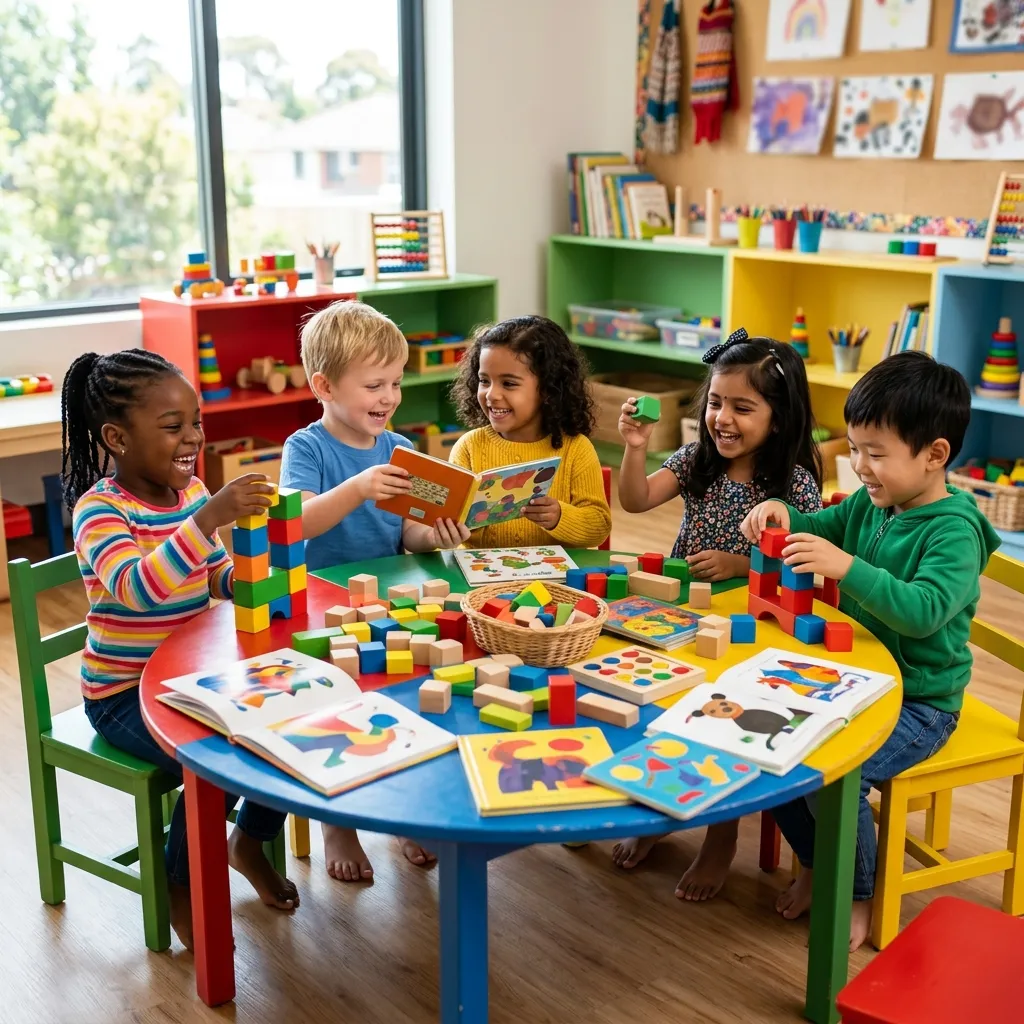 Enfants apprenant les langues de manière ludique à Béjaïa — Compass Kids